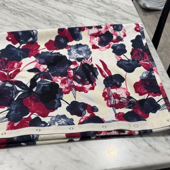 lululemon athletica Floral Scarf - White, Red, and Blue - Picture 4 of 4